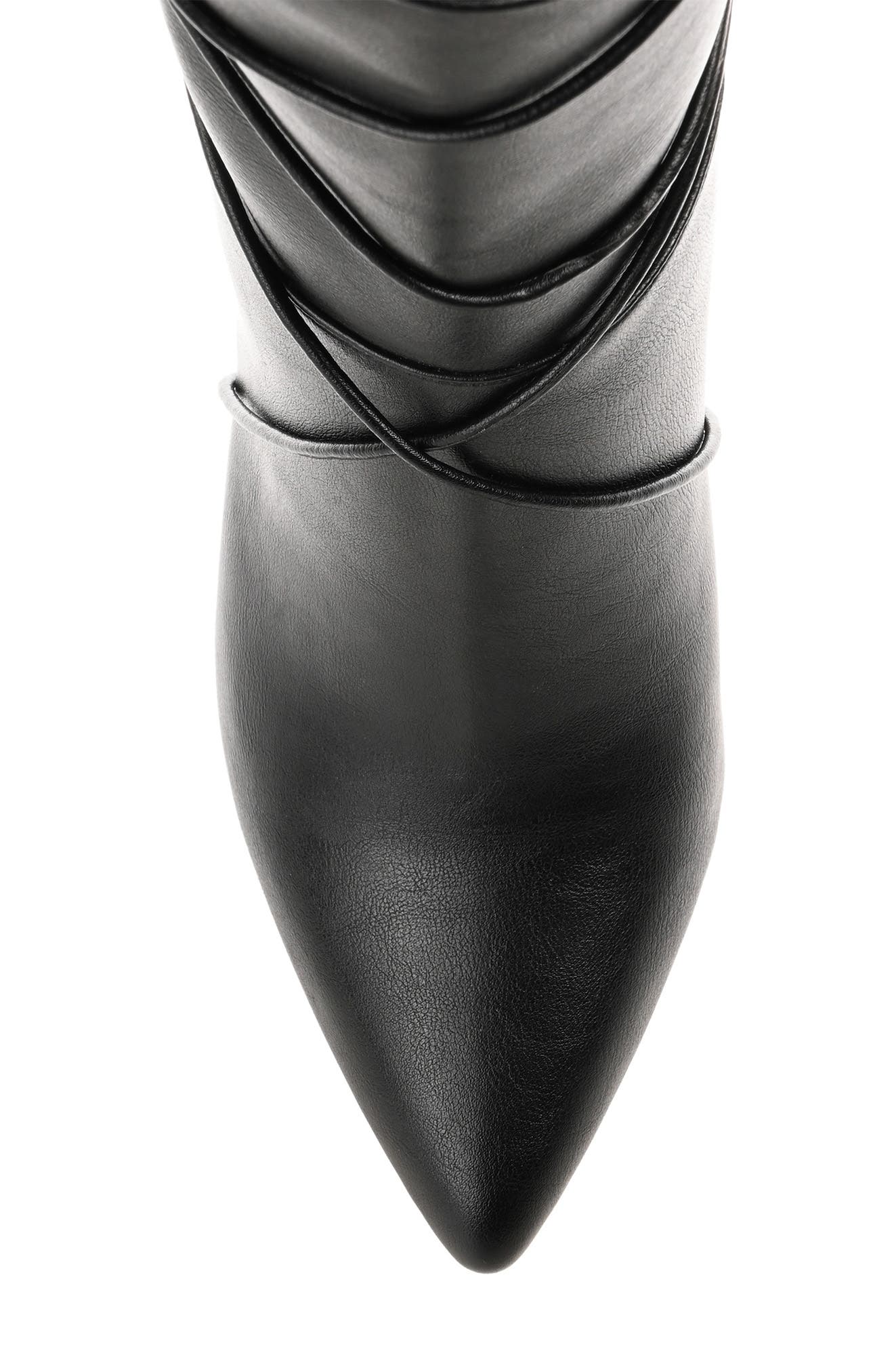 Journee Collection Kaavia Wraparound Tie Boot - Extra Wide Calf, Alternate, color, 