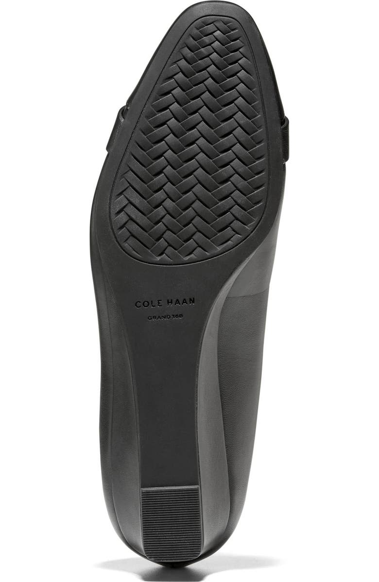 Cole Haan Malta Bow Wedge Pump, Alternate, color, Black Leather