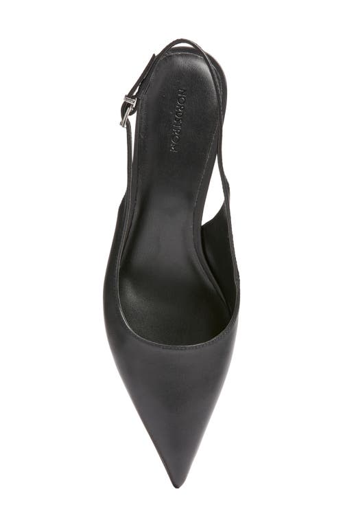 Nordstrom Liza Slingback Pointed Toe Pump In Black
