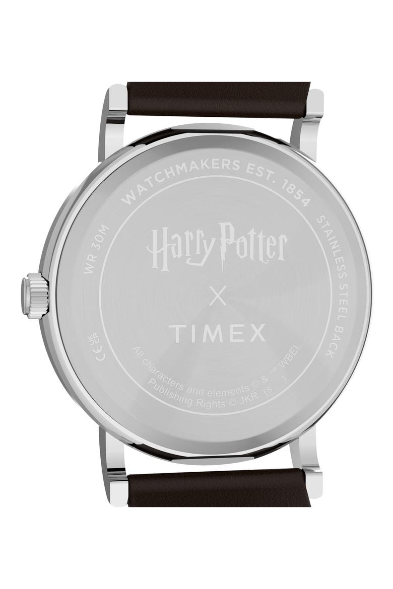 Harry Potter x Timex Weekender 38mm Leather Strap Watch, Alternate, color, RAVENCLAW