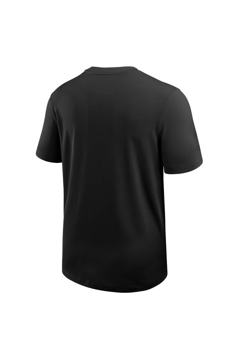 Men's Nike Black Iowa Hawkeyes 2025 Sideline UV Performance Coach T-Shirt, Alternate, color, Black