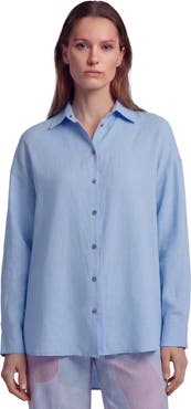 Lords of Harlech Womens Long Sleeve Linen Shirt