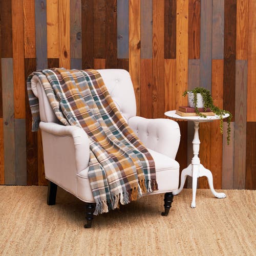 C & F Home C&f Home Aspen Plaid Throw Blanket In Brown