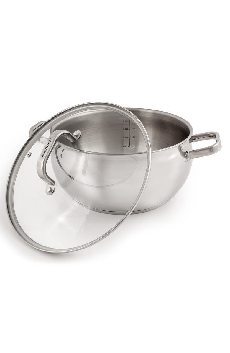 BergHOFF Stainless Steel 5.5 Qt. Stock Pot, Alternate, color, 