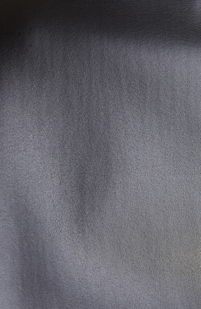 Maison Margiela Short Faux Leather Trench Coat, Alternate, color,