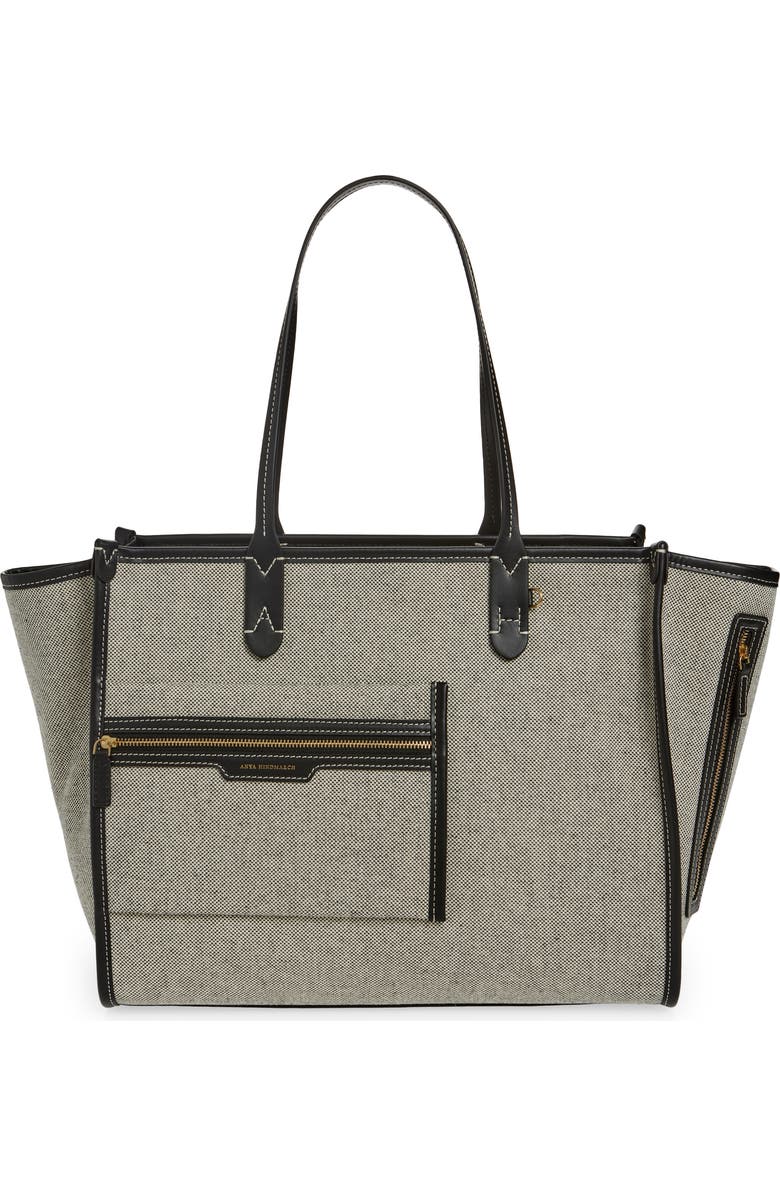 Anya Hindmarch Pocket Canvas Tote, Main, color,