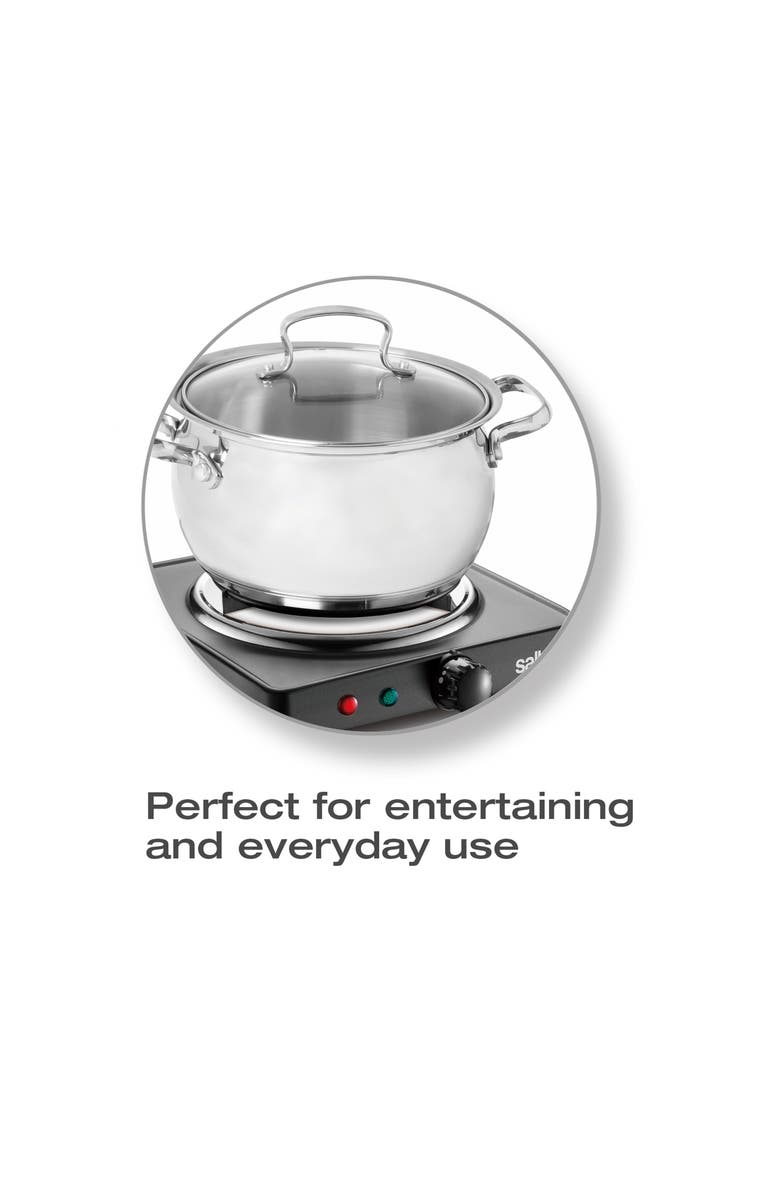 Salton Portable Cooktop Single - Black, Alternate, color, 