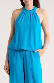 DKNY Ruffle Bubble Top