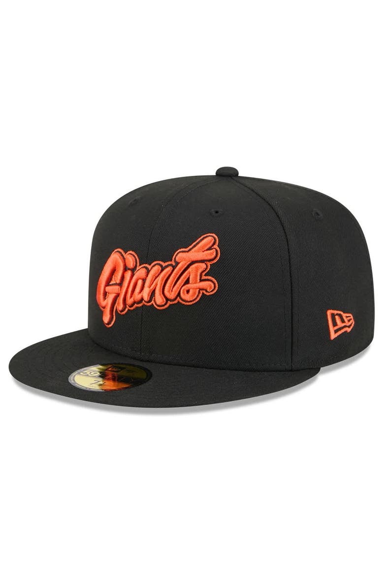 Men's New Era  Black San Francisco Giants 2025 City Connect Wordmark 59FIFTY Fitted Hat, Alternate, color, Black