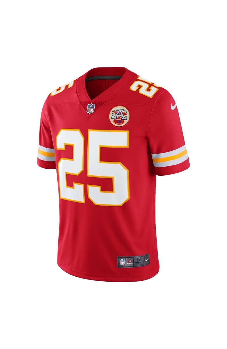Nike Men's Nike Clyde Edwards-Helaire Red Kansas City Chiefs Vapor Limited Jersey, Alternate, color, 