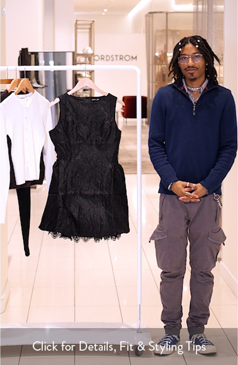 Screenplay Floral Jacquard Cocktail Dress, sales video thumbnail