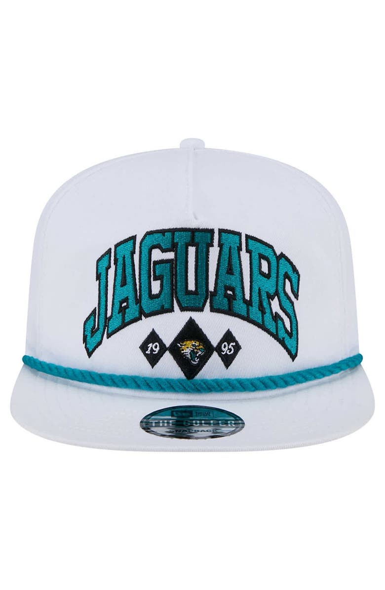 New Era Men's New Era White Jacksonville Jaguars Diamond Golfer Snapback Hat, Alternate, color, White