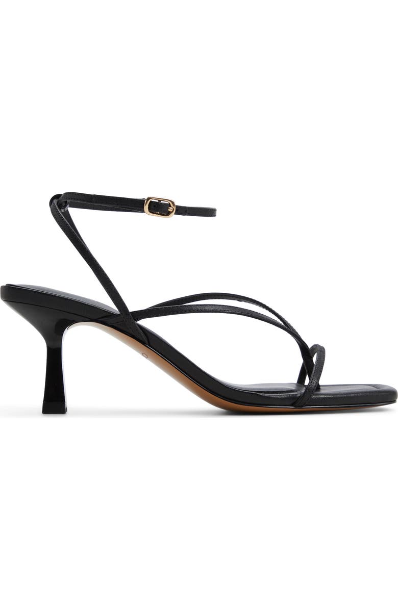 ALDO Dorinda Ankle Strap Sandal, Alternate, color, Black