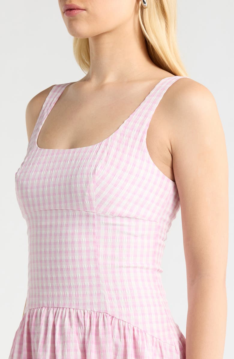 ASTR the Label Cara Gingham Dress, Alternate, color, Pink Gingham