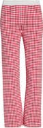 POSSE Micah Gingham High Waist Crop Flare Pants