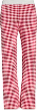 POSSE Micah Gingham High Waist Crop Flare Pants