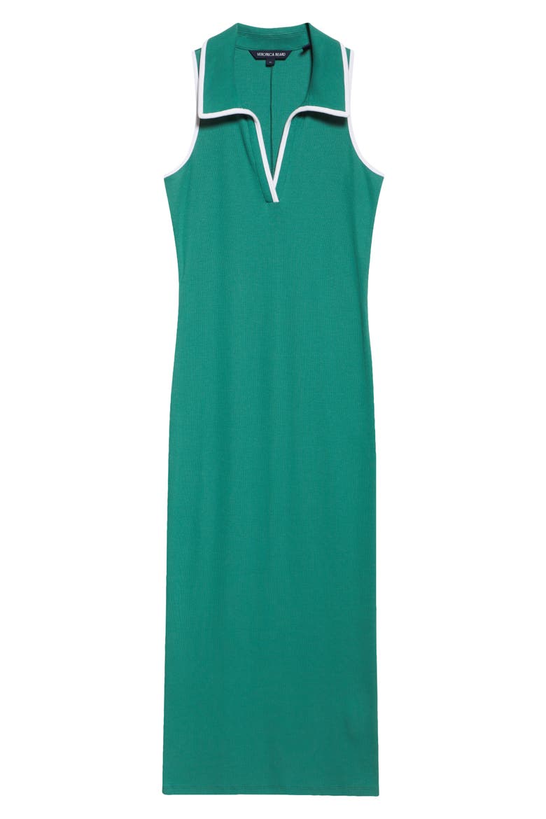 Darien Stretch Cotton Midi Dress, Alternate, color, CLOVER