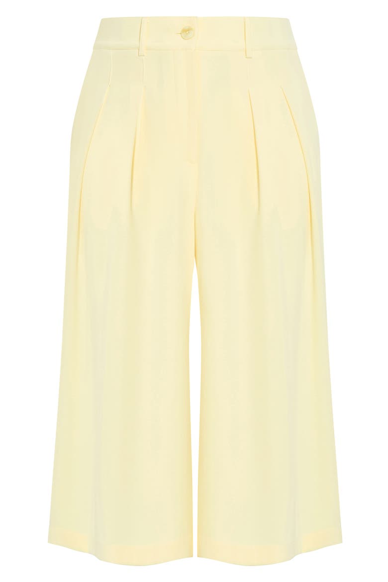 Abbie Crop Wide Leg Pants, Alternate, color, LEMON DROP