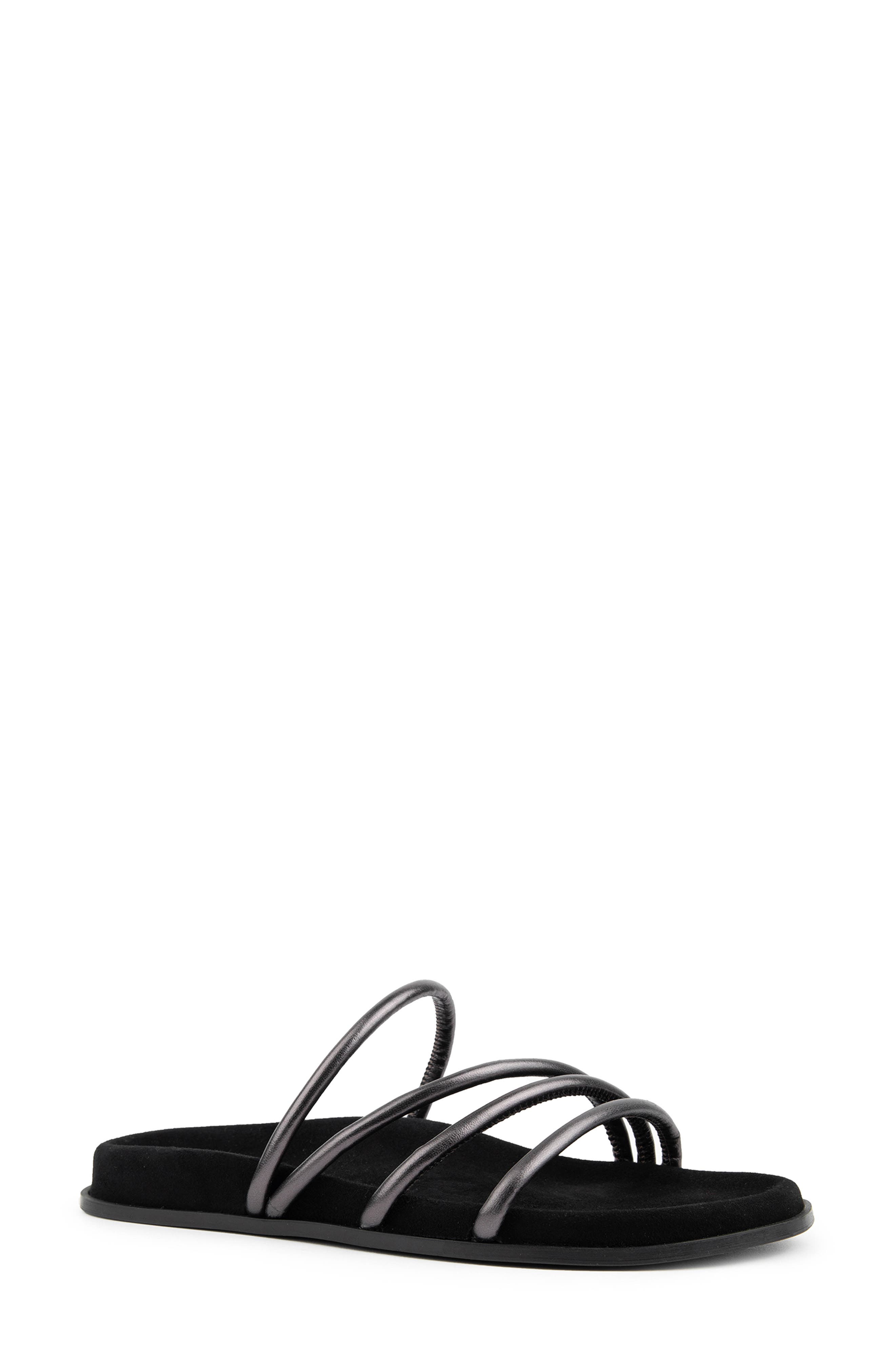 Milena Strappy Waterproof Sandal, Main, color, GUNMETAL