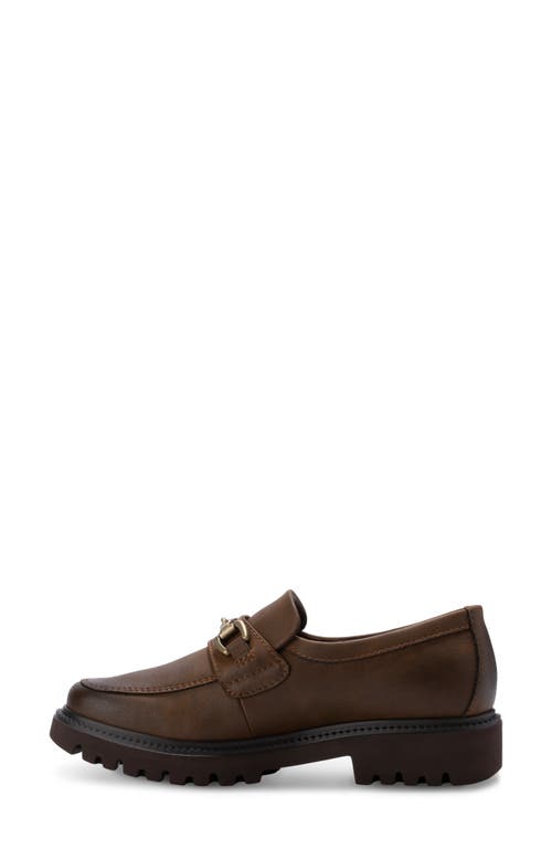 Eastland Lexi Log Sole Bit Buckle Loafer In Bomber Brown