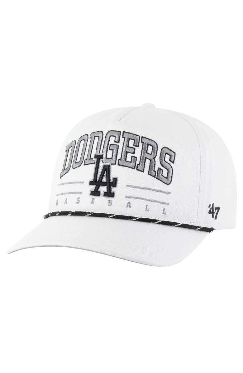 '47 Men's '47 White Los Angeles Dodgers Roscoe Speckle Hitch Adjustable Hat, Main, color, White
