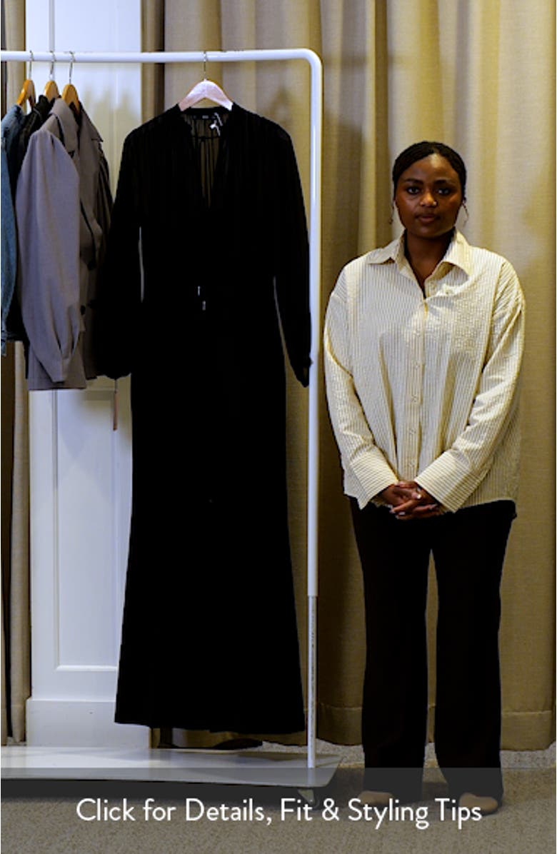 Long Sleeve V-Neck Jumpsuit, sales video thumbnail