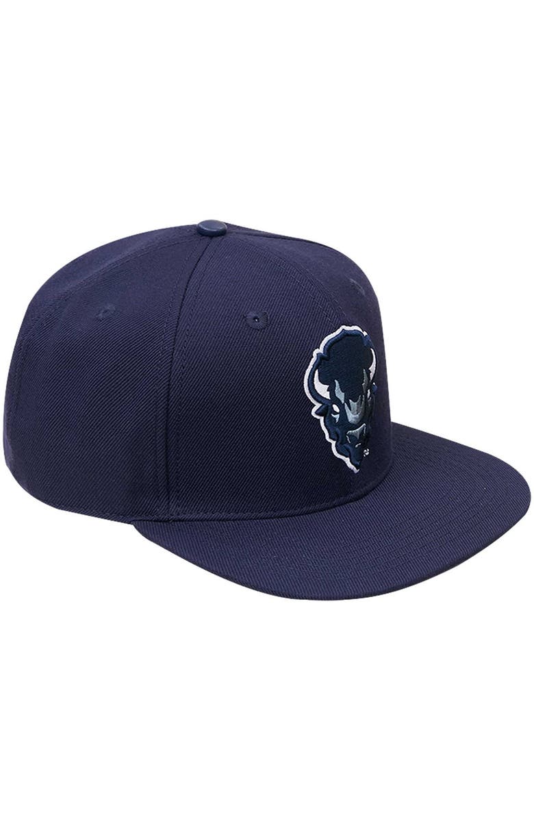 PRO STANDARD Men's Pro Standard  Navy Howard Bison Evergreen Mascot Snapback Hat, Alternate, color, 