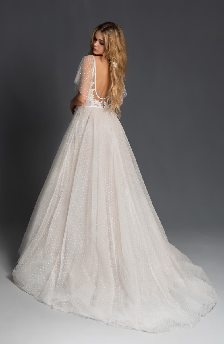 Blush by Hayley Paige Nikki Lace Wedding Dress, Alternate, color,