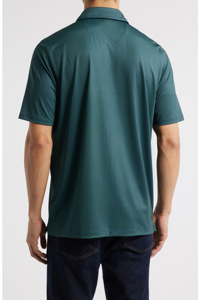 Fine Stripe Polo, Alternate, color, GREEN/ NAVY