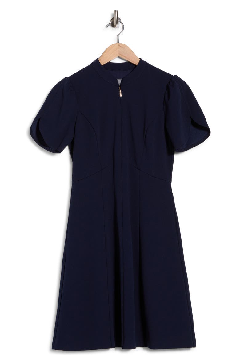 Fit and Flare Dress, Alternate, color, NAVY