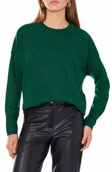 Vince Camuto Exposed Seam Crewneck Sweater