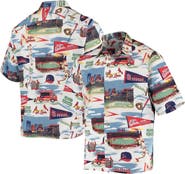 Reyn Spooner Men's Reyn Spooner White St. Louis Cardinals Scenic Button-Up Shirt
