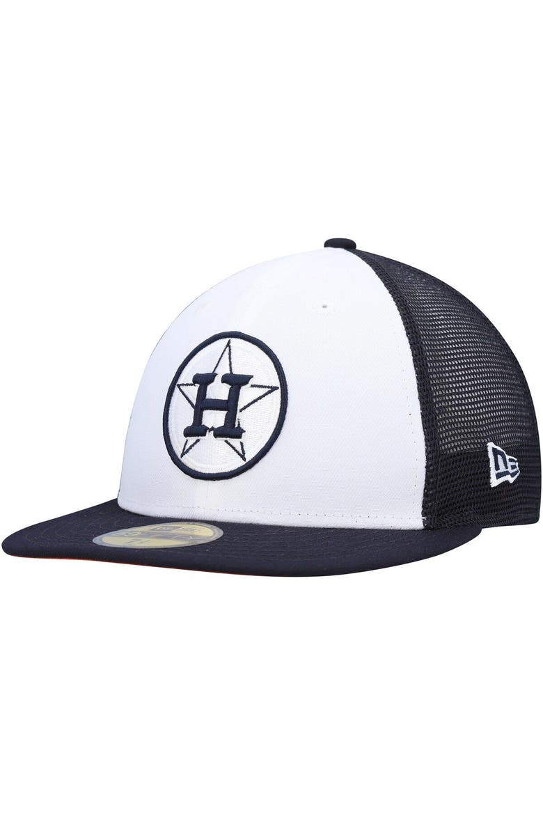 Men's New Era White/Navy Houston Astros 2023 On-Field Batting Practice 59FIFTY Fitted Hat, Main, color, White