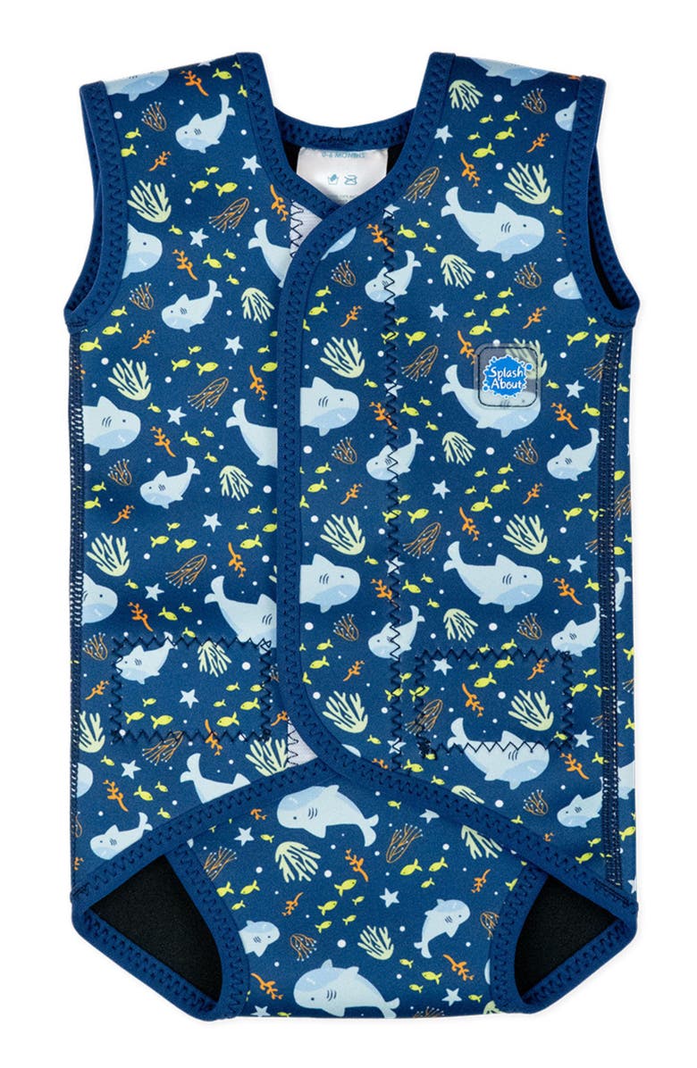 Splash About Baby Wrap Neoprene Wetsuit, Main, color, Shark Reef