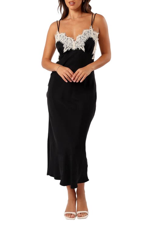 Alita Lace Trim Cocktail Slipdress