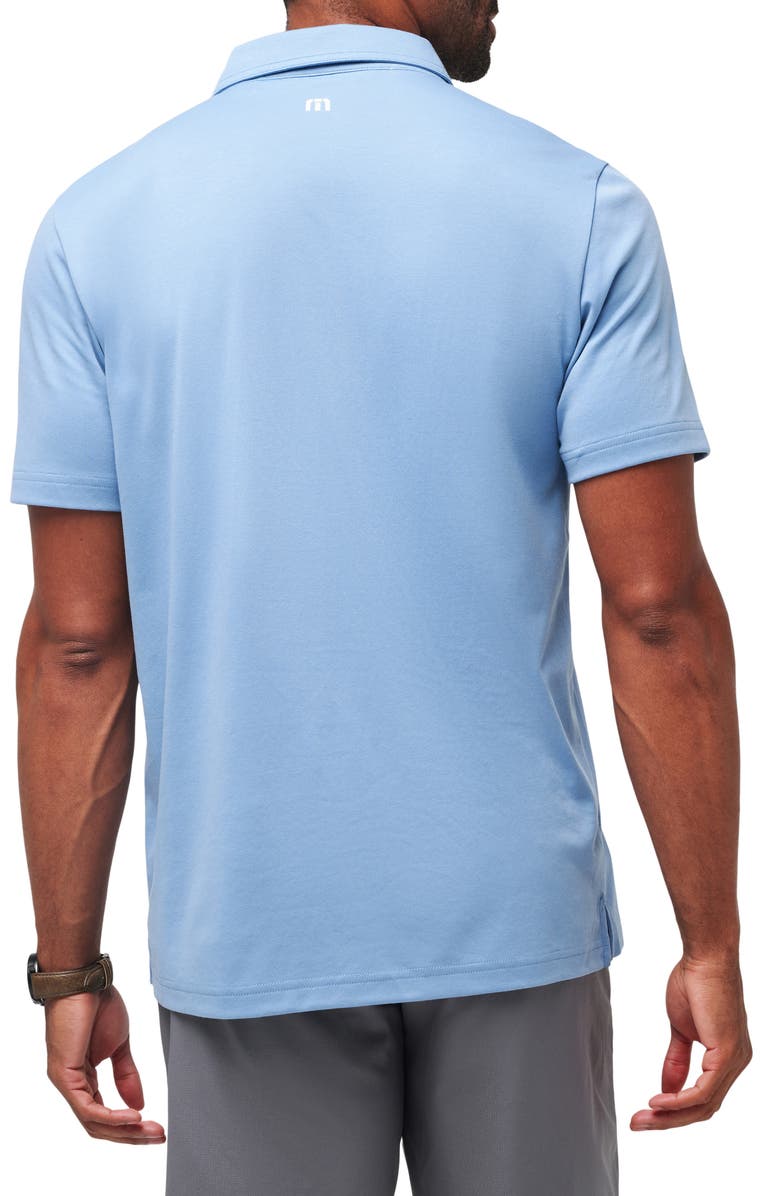 TravisMathew Coral Beds Cotton Blend Polo, Alternate, color, Quiet Harbor