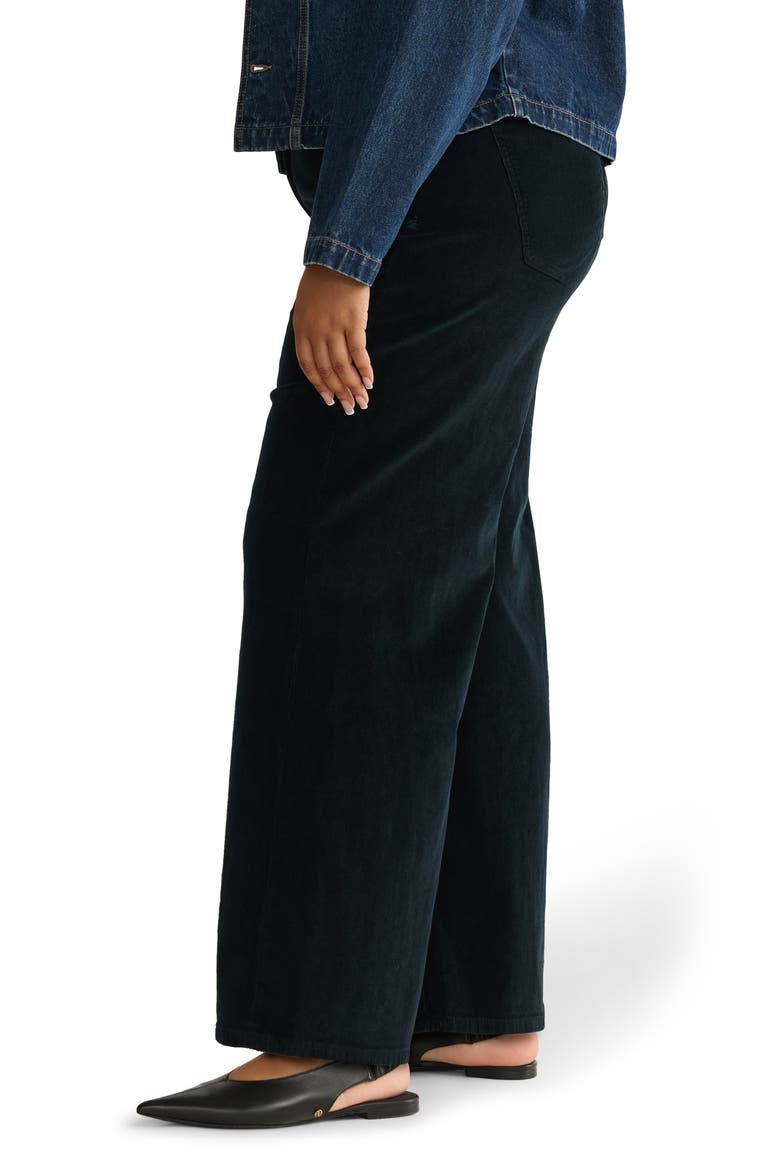 NCE High Waist Wide Leg Corduroy Jeans, Alternate, color, KNIGHT