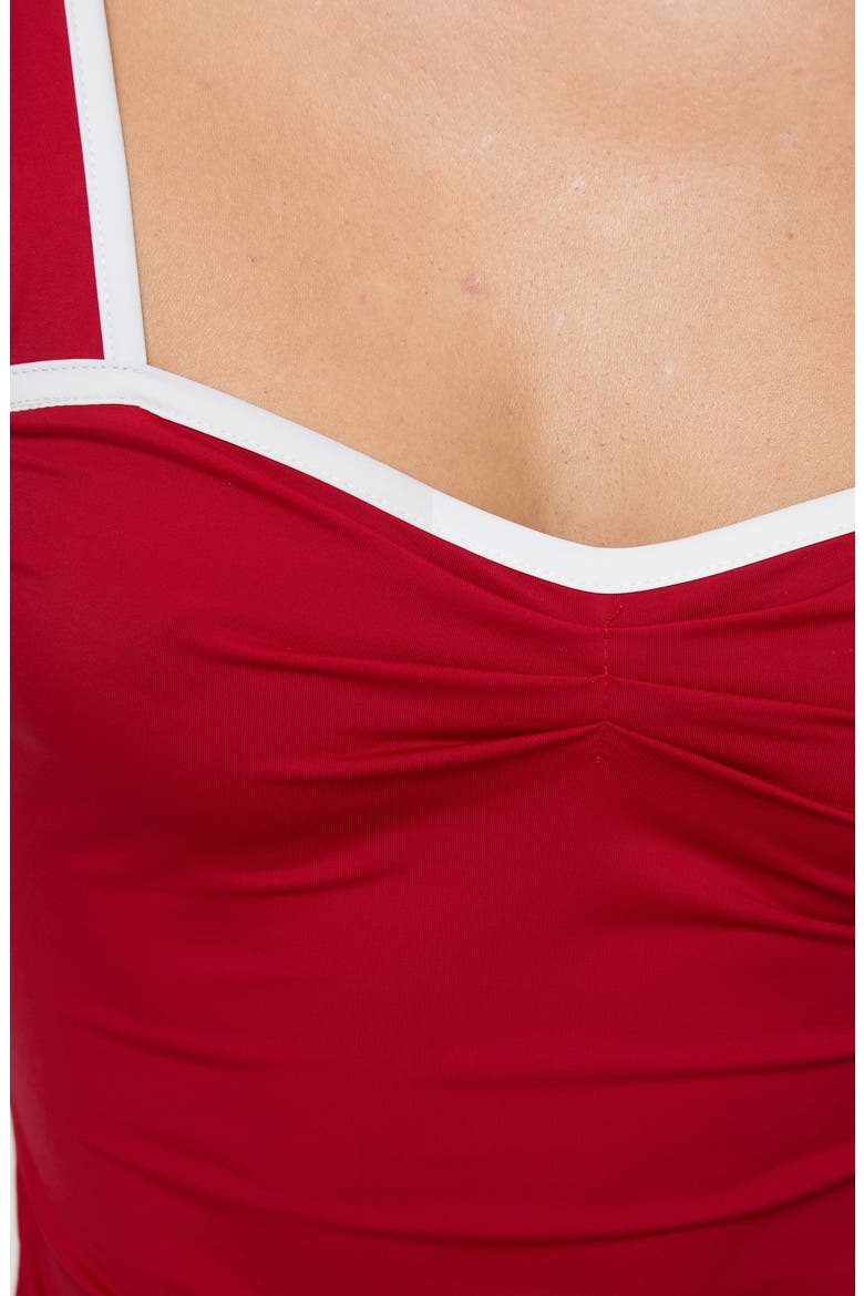 Last Words Contrast Trim Tank, Alternate, color, MEDIUM RED