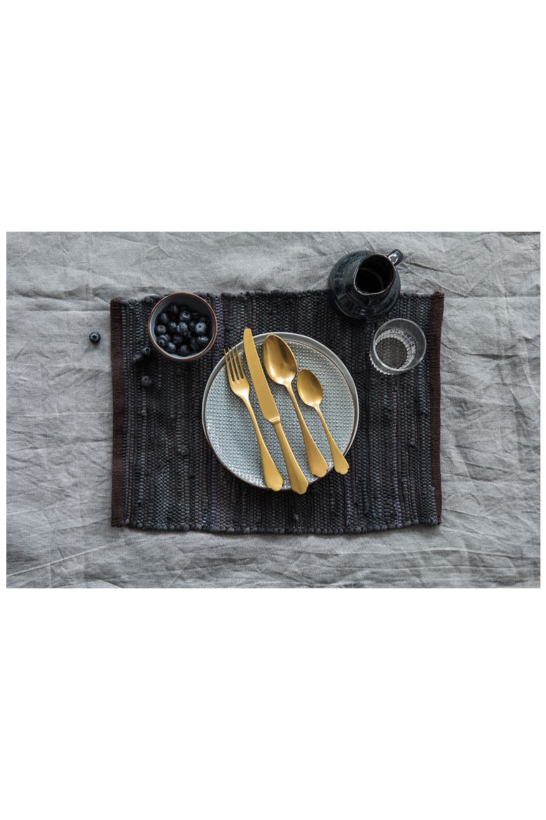 Dolce Vita Pewter 5-Piece Place Setting, Alternate, color, GOLD