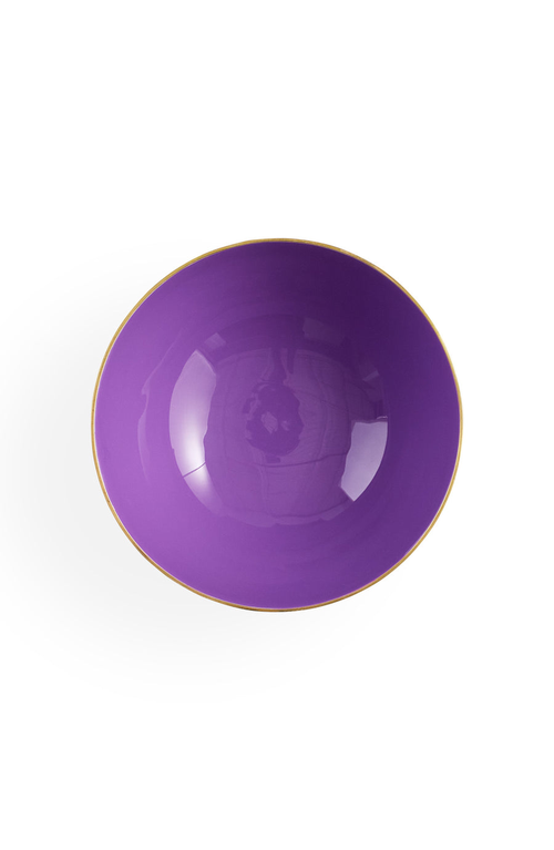 Jonathan Adler Oscar Amethyst Bowl In Gold