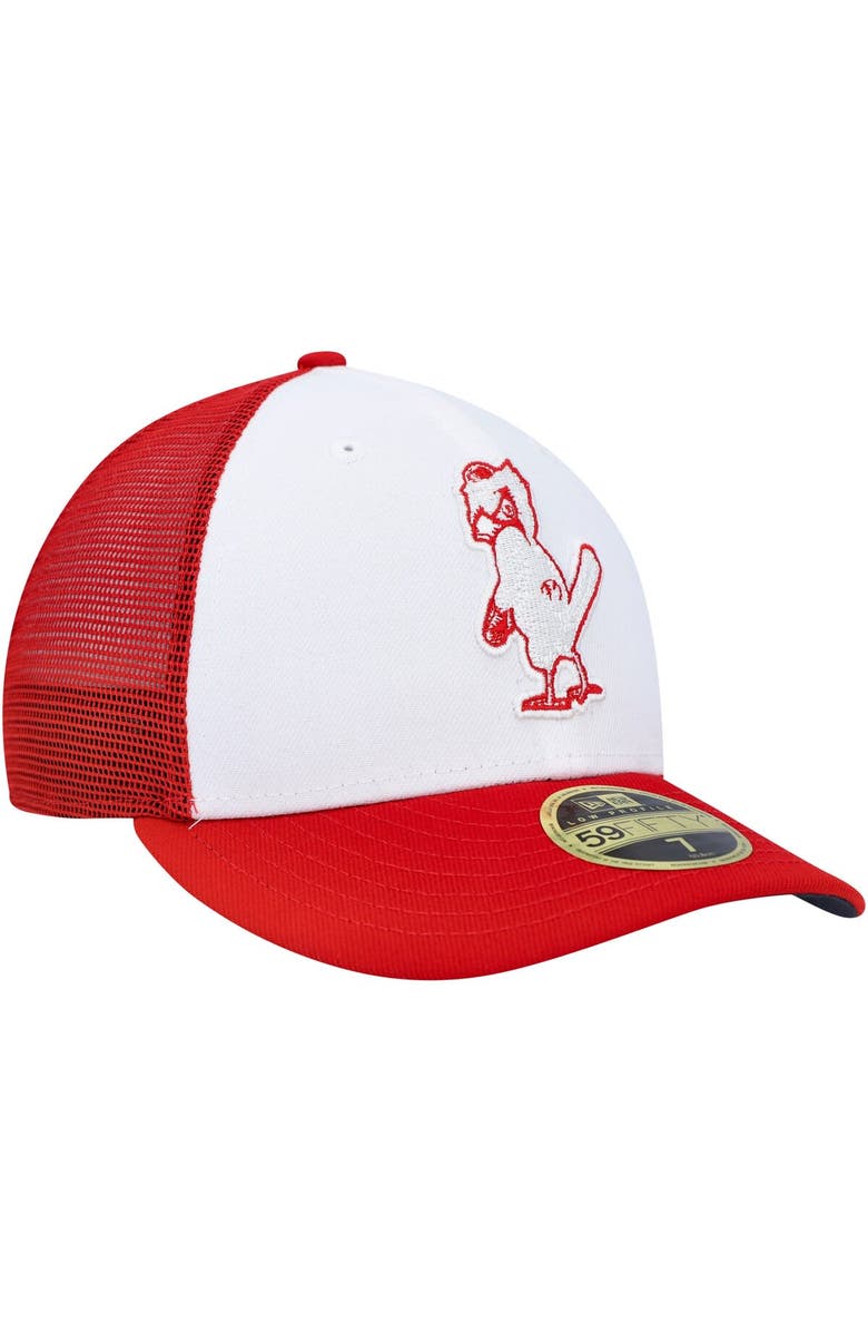 New Era Men's New Era White/Red St. Louis Cardinals 2023 On-Field Batting Practice Low Profile 59FIFTY Fitted Hat, Alternate, color, White