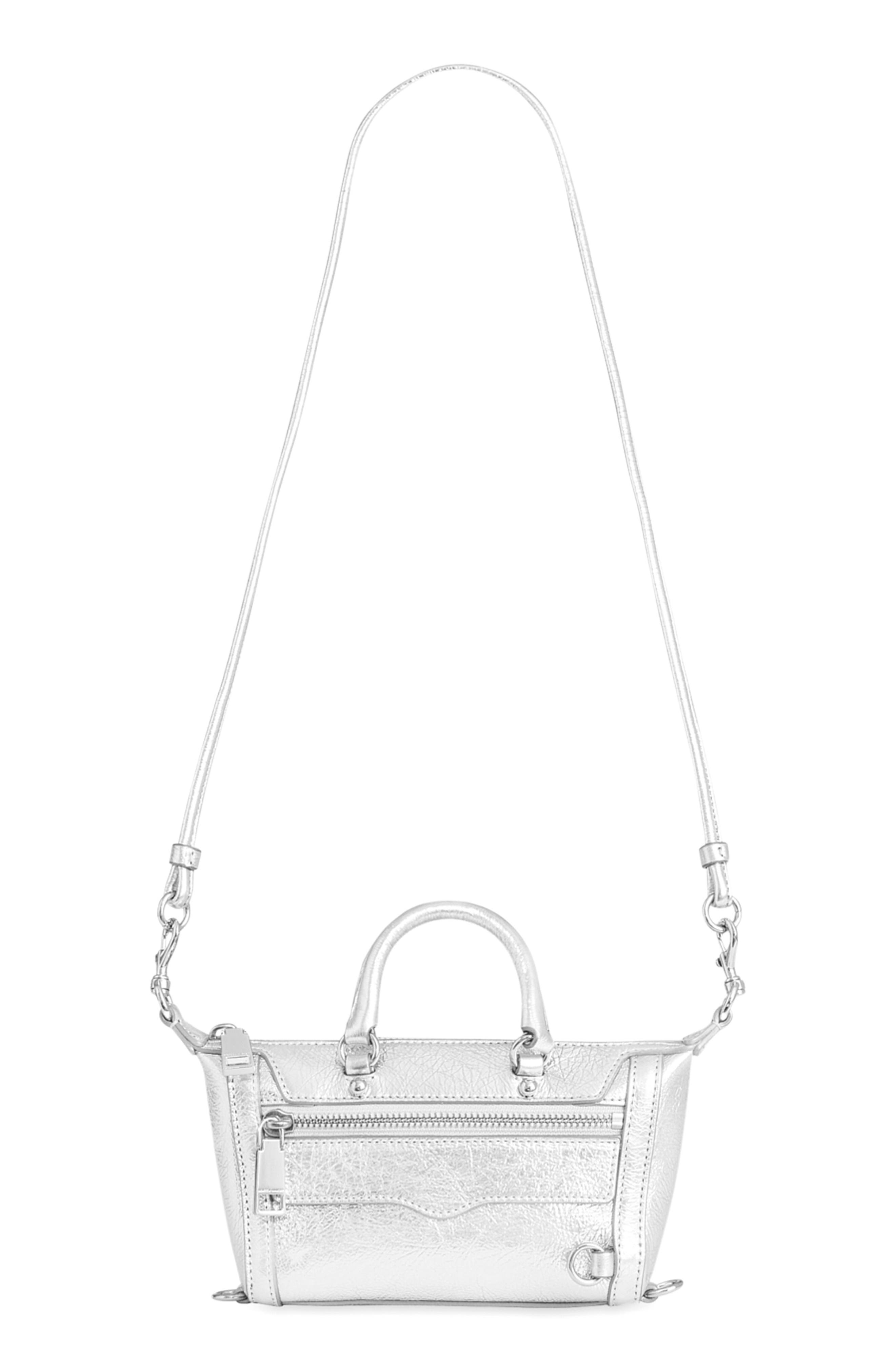 Rebecca Minkoff Micro Mini M.A.B. Leather Crossbody Bag, Main, color, 