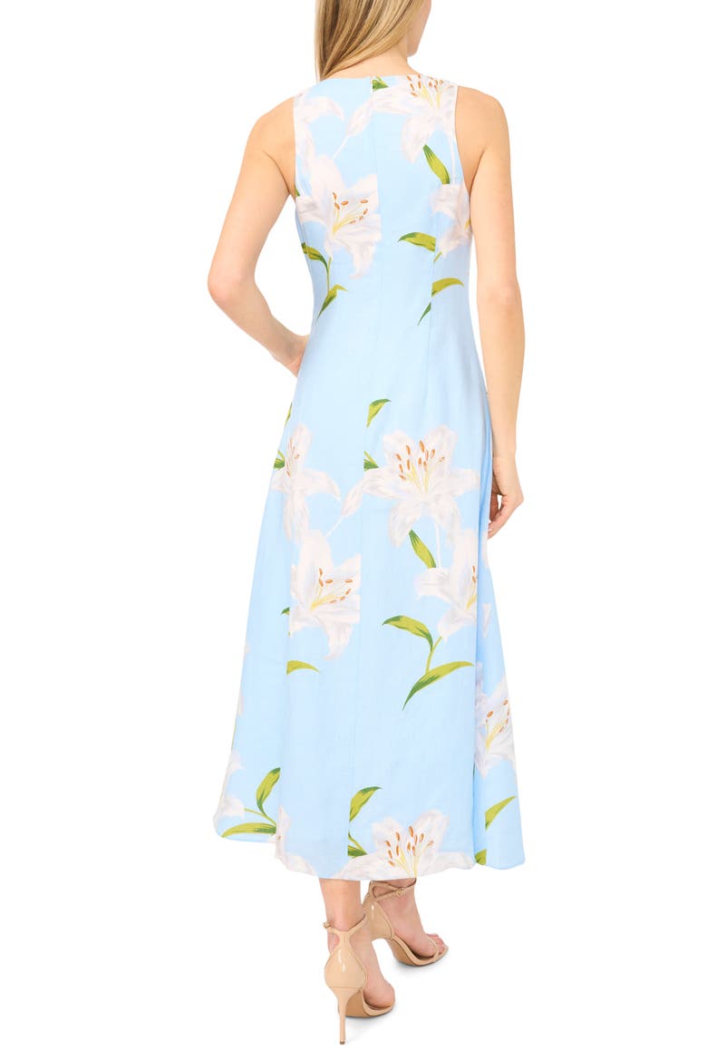 Mina Print Sleeveless Maxi Dress, Alternate, color, BLUE SURF