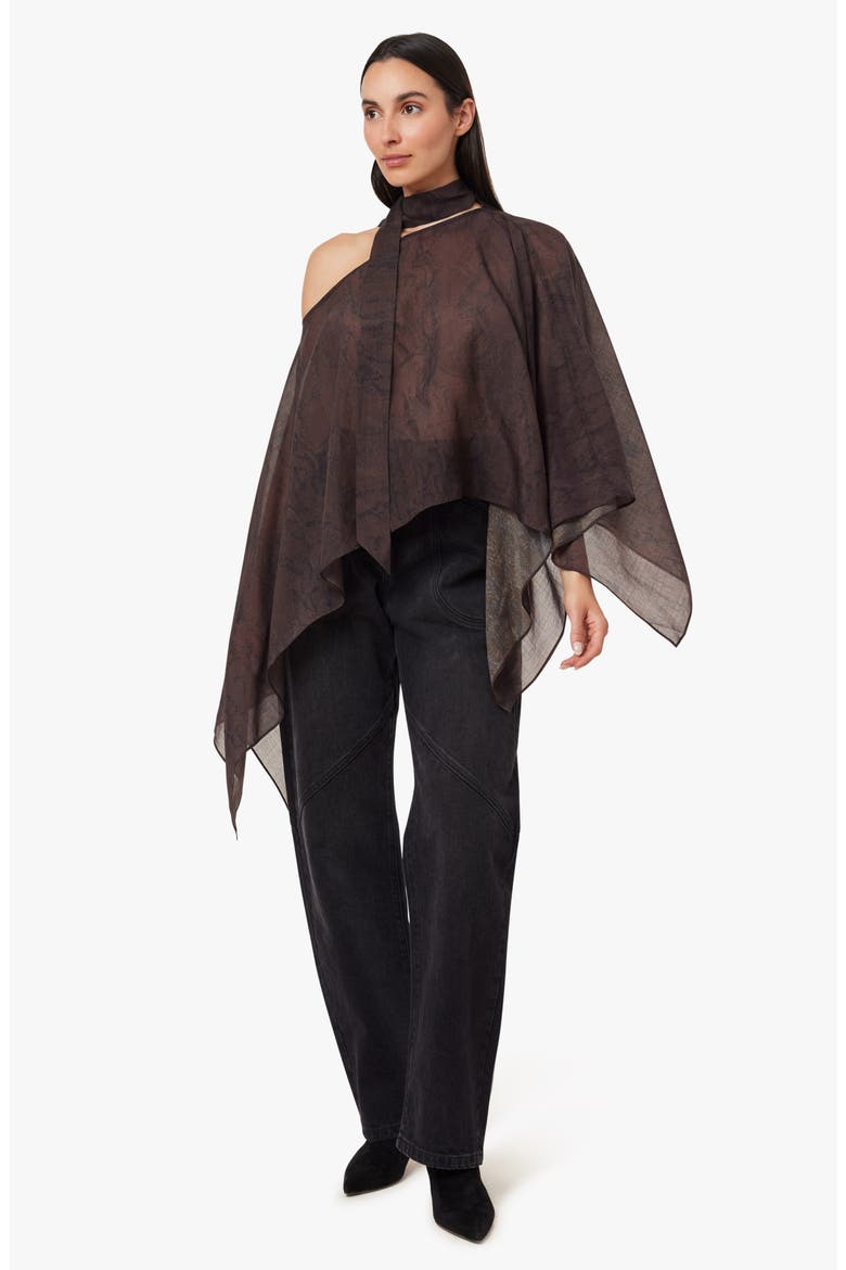 Snake Print Scarf Top, Alternate, color, SNAKE PRINT