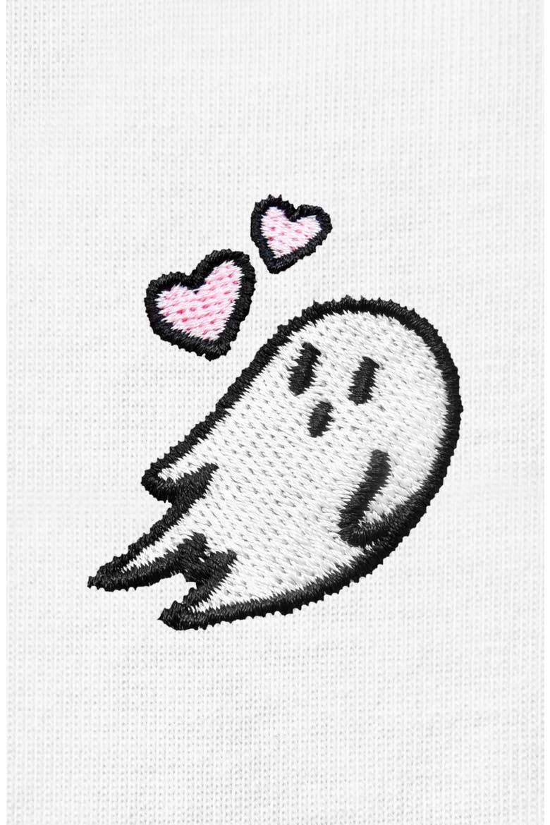 Heartly Ghost Tee, Alternate, color, White