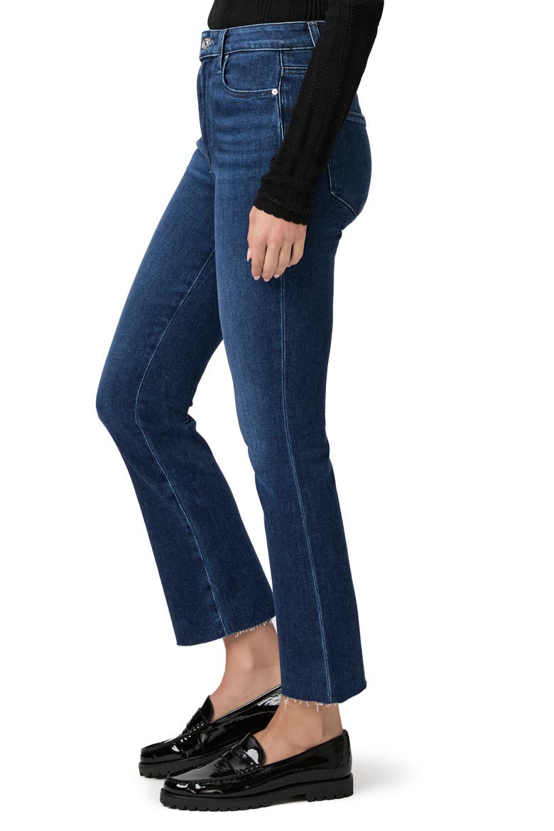 Claudine Raw Hem High Waist Ankle Flare Jeans, Alternate, color, SAIL AWAY