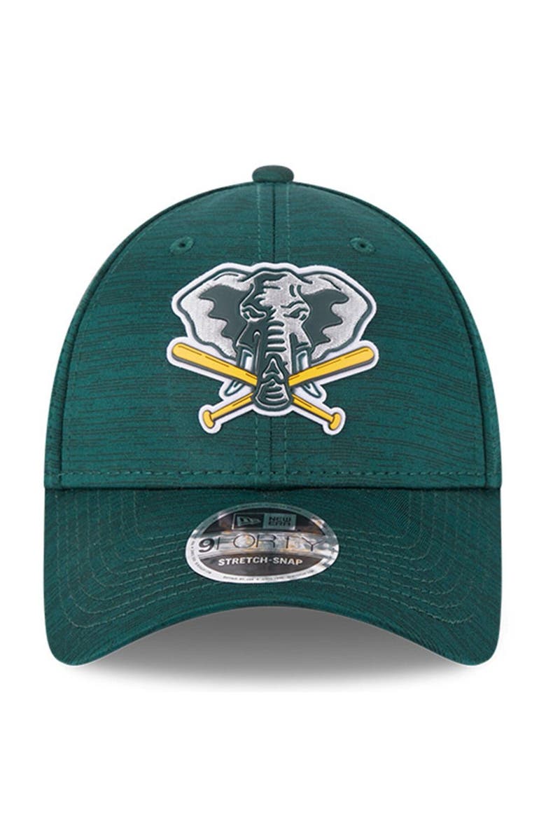 New Era Men's New Era  Green Oakland Athletics 2023 Clubhouse 9FORTY Snapback Hat, Alternate, color, 