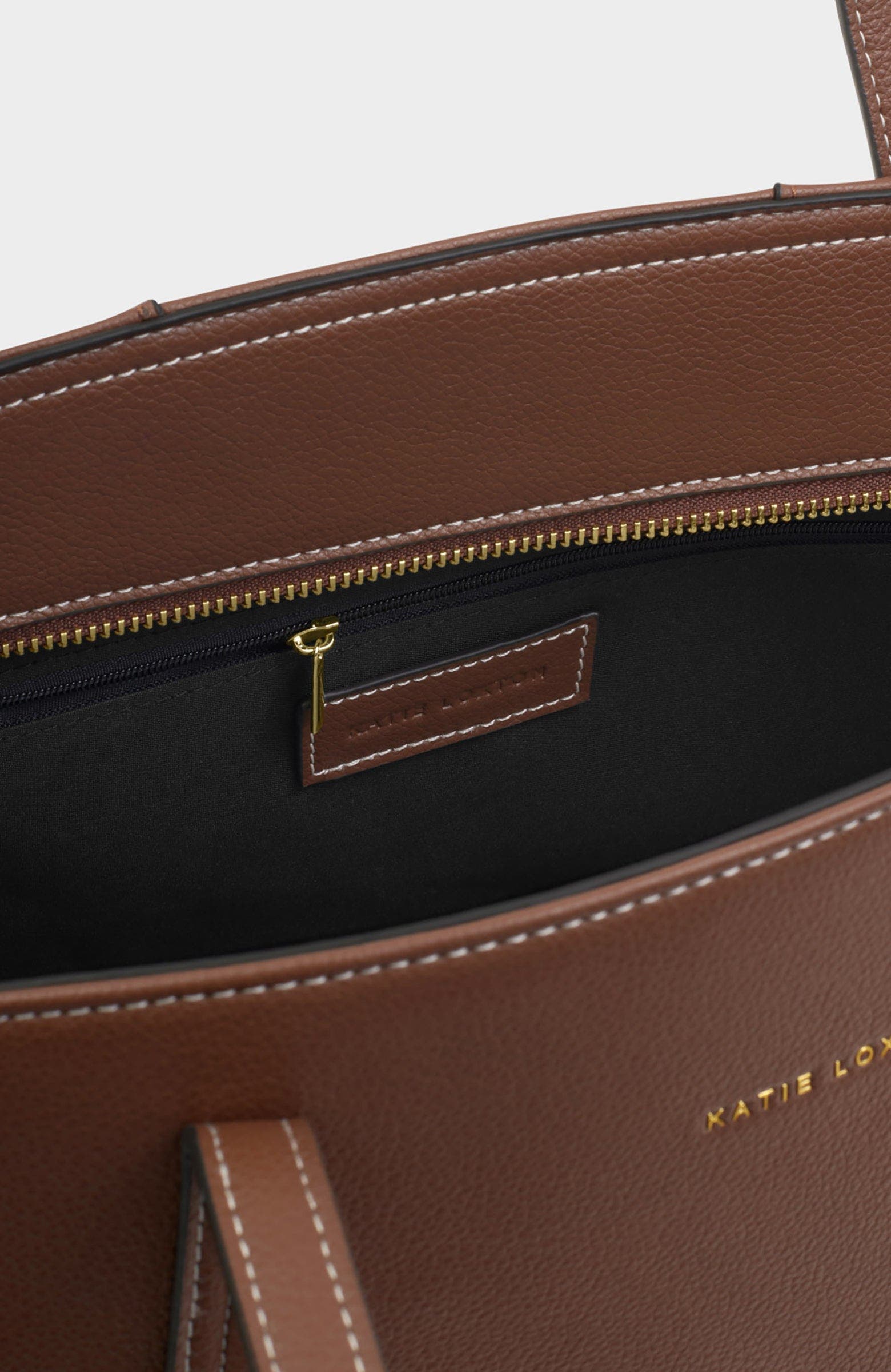 Katie Loxton Harlyn Work Tote Bag, Alternate, color, Chocolate