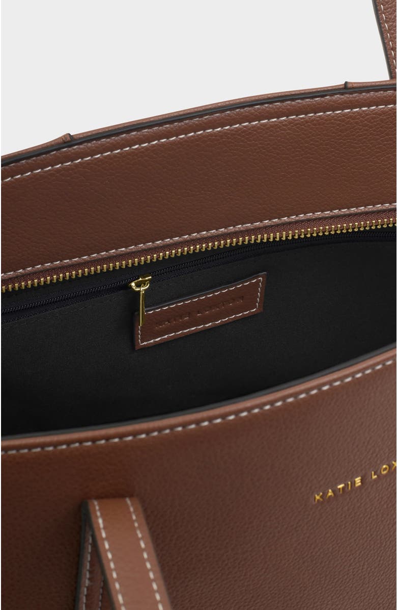 Katie Loxton Harlyn Work Tote Bag, Alternate, color, Chocolate