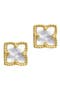 Flower Mother of Pearl Stud Earrings